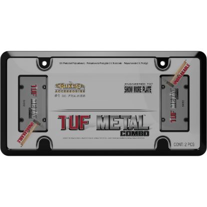 CRUISER LICENSE PLATE FRAME/SHIELD COMBOS - 64052