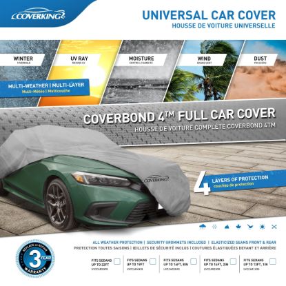 COVERKING UNIVERSAL COVER FITS SEDANS UP TO 1 - UVCCAR3N98