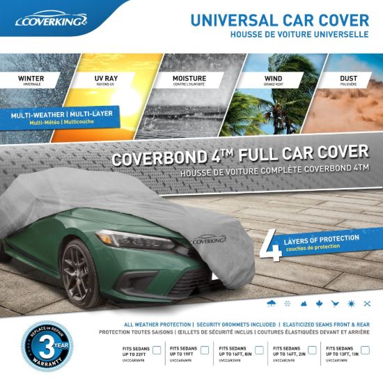 COVERKING UNIVERSAL COVER FITS SEDANS UP TO 2 - UVCCAR5N98