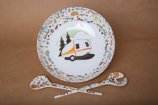 CAMP CASUAL MELAMINE BOWL AND SERVES - CC003