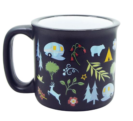 CAMP CASUAL THE MUG INTO THE WOODS. 15 OZ - CC004BLK