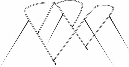 CARVER 3 BOW TOP FRAME 5487U - 55405