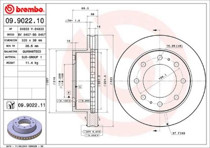 BREMBO DISC BRAKE ROTOR - 09902211