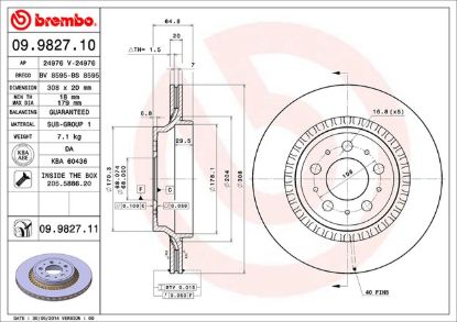 BREMBO DISC BRAKE ROTOR - 09982711