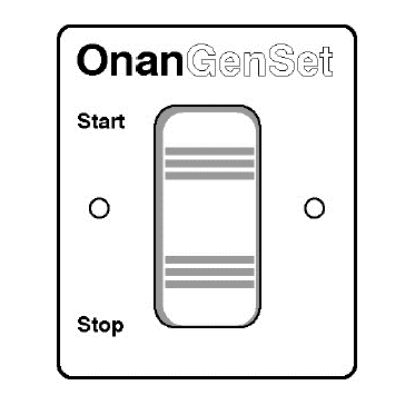 CUMMINS NW ONAN STANDARD REMOTE PANE - 3004936