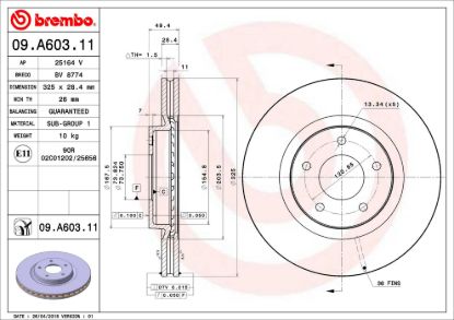 BREMBO DISC BRAKE ROTOR - 09A60311
