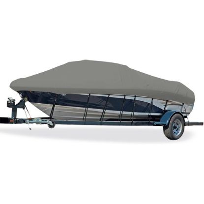 CARVER BOAT COVER JON-18 O/B  XW PFII GRAY - 77818EF10