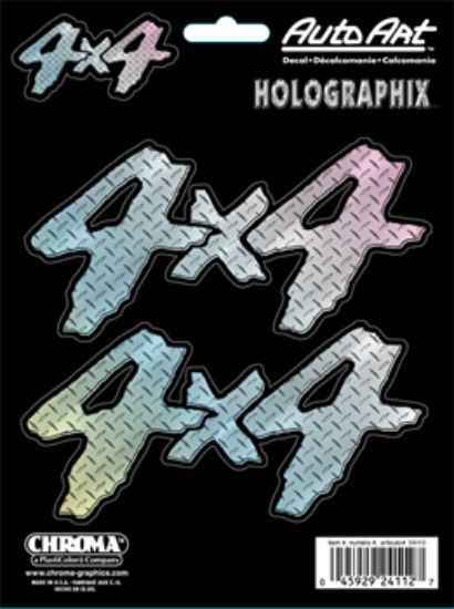 CHROMA DECAL 4X4 DIAMONDPLATE- 3PC. - 24112