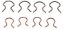 DORMAN WINDOW HANDLE RET. CLIPS - 76980