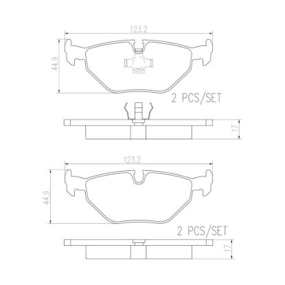 BREMBO DISC BRAKE PAD SET - P06013N