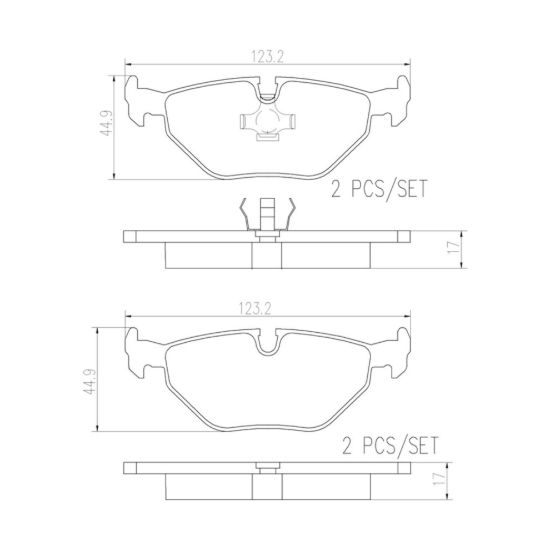 BREMBO DISC BRAKE PAD SET - P06013N