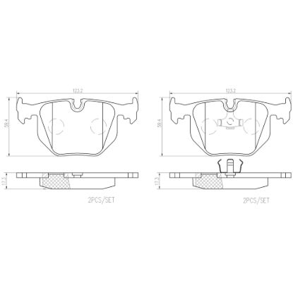 BREMBO DISC BRAKE PAD SET - P06016N
