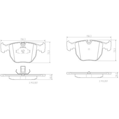 BREMBO DISC BRAKE PAD SET - P06021N