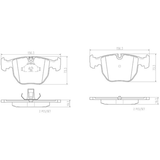 BREMBO DISC BRAKE PAD SET - P06021N
