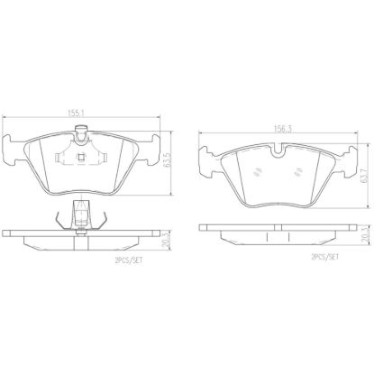 BREMBO DISC BRAKE PAD SET - P06022N