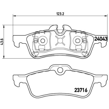 BREMBO DISC BRAKE PAD SET - P06032