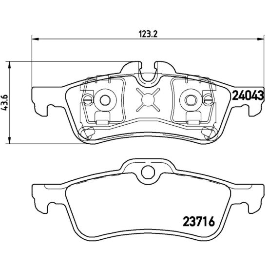 BREMBO DISC BRAKE PAD SET - P06032