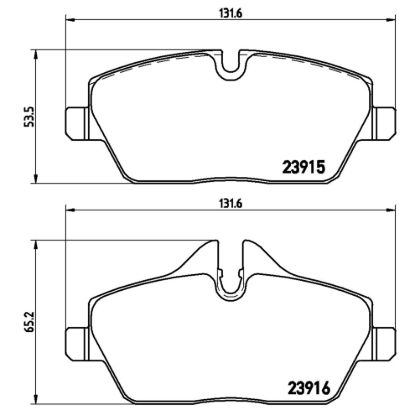 BREMBO BRAKE PAD - P06034X