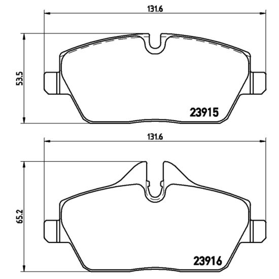 BREMBO BRAKE PAD - P06034X