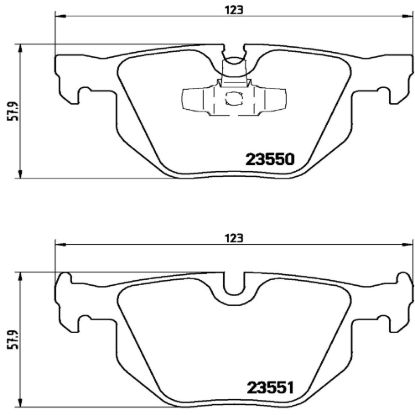 BREMBO DISC BRAKE PAD SET - P06039