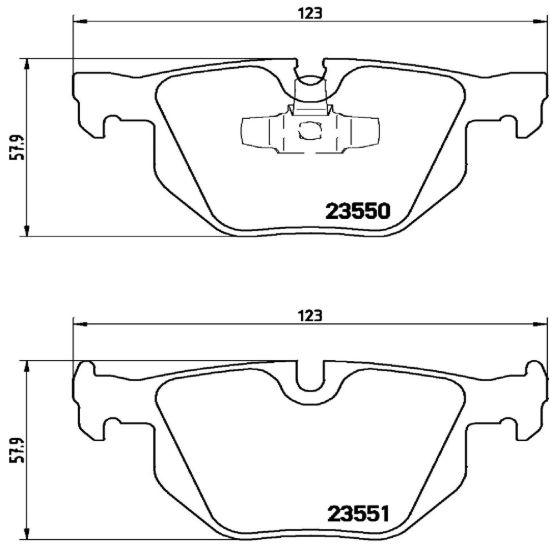 BREMBO DISC BRAKE PAD SET - P06039