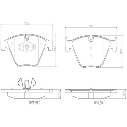 BREMBO DISC BRAKE PAD SET - P06055N