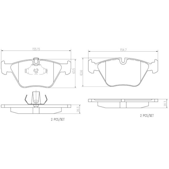 BREMBO DISC BRAKE PAD SET - P06065N
