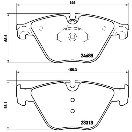 BREMBO DISC BRAKE PAD SET - P06074