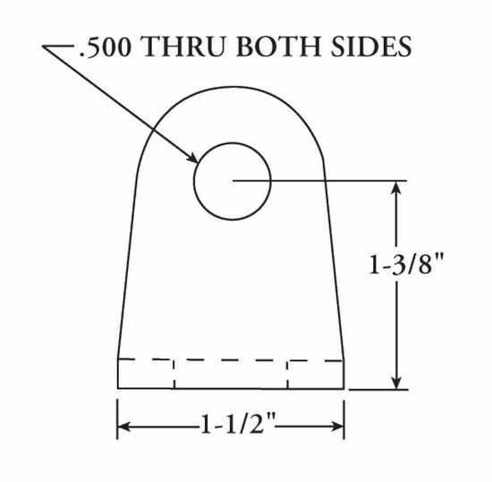 COMP.ENG/MOR CLEVIS BRACKET 5/8' - 3422