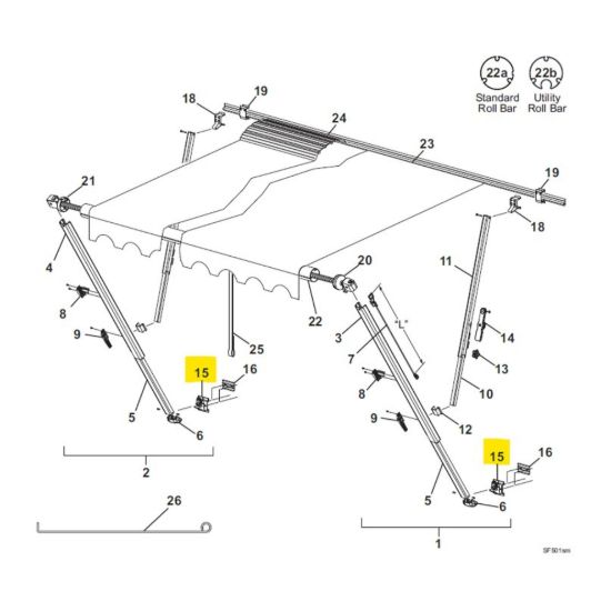 CAREFREE/CO. CAREFREE BOTTOM BRACKET W - 901019W