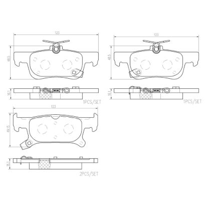 BREMBO DISC BRAKE PAD SET - P07011N