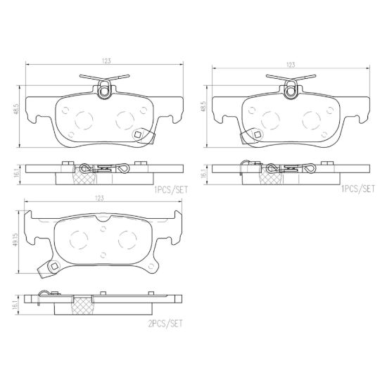 BREMBO DISC BRAKE PAD SET - P07011N