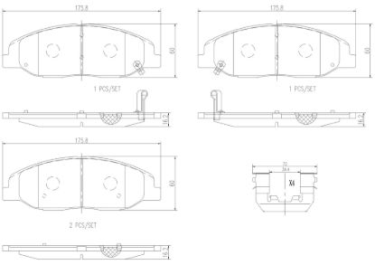BREMBO DISC BRAKE PAD SET - P09016N