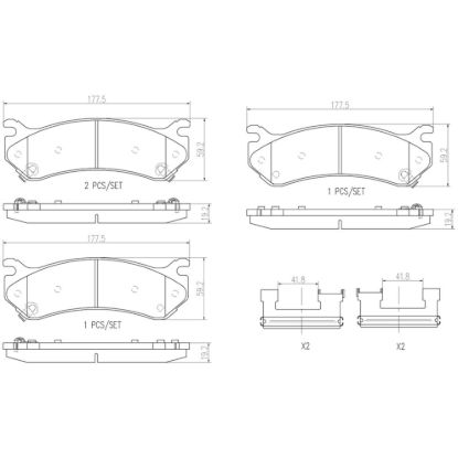 BREMBO DISC BRAKE PAD SET - P10027N