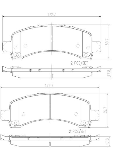 BREMBO DISC BRAKE PAD SET - P10055N