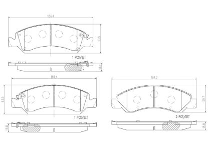 BREMBO DISC BRAKE PAD SET - P10058N
