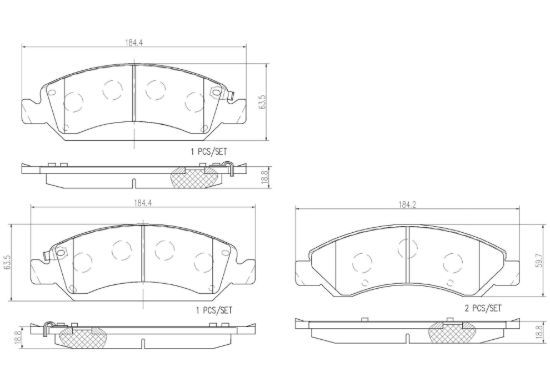 BREMBO DISC BRAKE PAD SET - P10058N