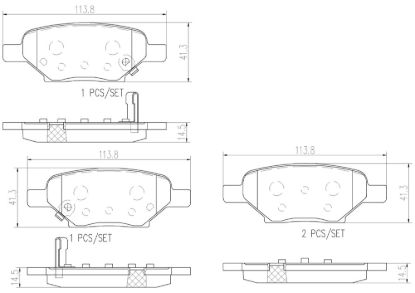 BREMBO DISC BRAKE PAD SET - P10062N