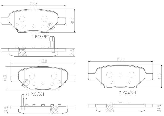 BREMBO DISC BRAKE PAD SET - P10062N