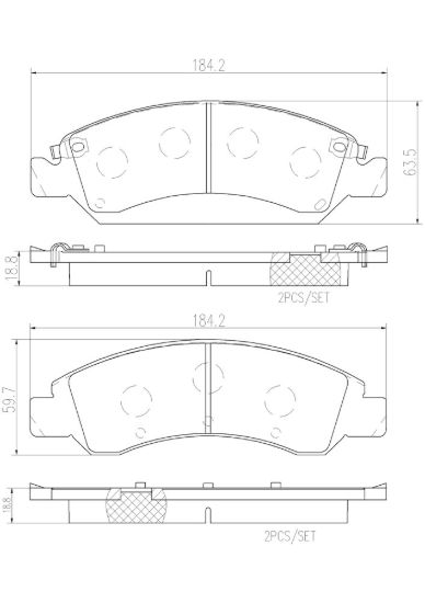 BREMBO DISC BRAKE PAD SET - P10065N