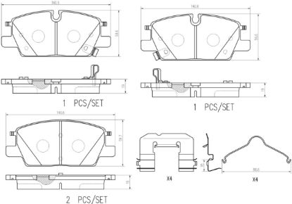 BREMBO BRAKE PAD - P10082