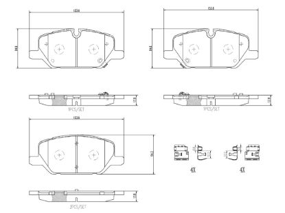 BREMBO DISCBRAKEPADSET NAOCERAMIC - P10099N