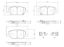 BREMBO DISCBRAKEPADSET NAOCERAMIC - P10099N