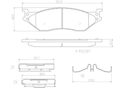 BREMBO DISC BRAKE PAD SET - P11037N