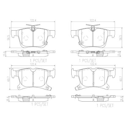 BREMBO DISC BRAKE PAD SET - P11043N