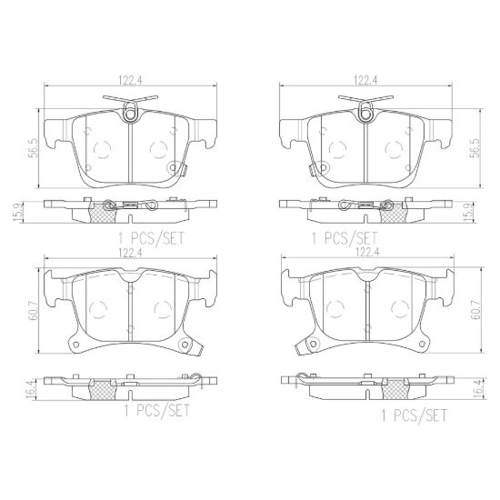 BREMBO DISC BRAKE PAD SET - P11043N