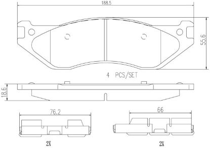 BREMBO DISC BRAKE PAD SET - P18026N