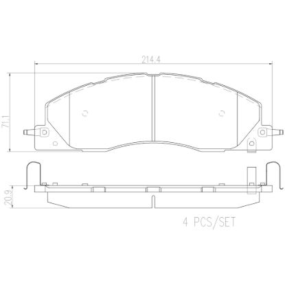 BREMBO DISC BRAKE PAD SET - P18039N