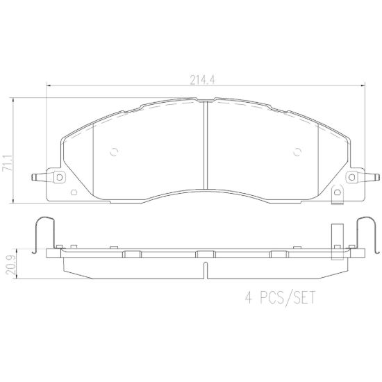 BREMBO DISC BRAKE PAD SET - P18039N
