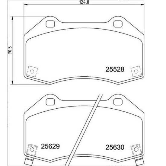 BREMBO DISC BRAKE PAD SET - P23182